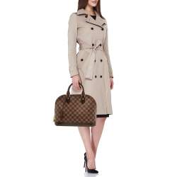 Pre Owned Louis Vuitton Damier Ebene Canvas Alma PM Bag