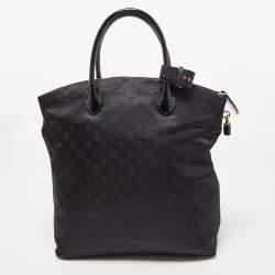 Pre Owned Louis Vuitton Black Monogram Desire Vertical Lockit MM Bag