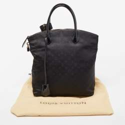 Pre Owned Louis Vuitton Black Monogram Desire Vertical Lockit MM Bag