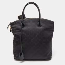 Pre Owned Louis Vuitton Black Monogram Desire Vertical Lockit MM Bag