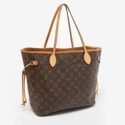 Louis Vuitton Brown Monogram Canvas Neverfull MM Tote Bag