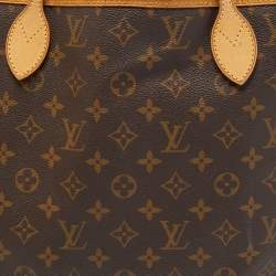 Louis Vuitton Brown Monogram Canvas Neverfull MM Tote Bag