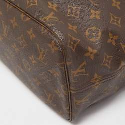 Louis Vuitton Brown Monogram Canvas Neverfull MM Tote Bag