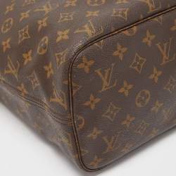 Louis Vuitton Brown Monogram Canvas Neverfull MM Tote Bag
