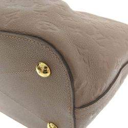 Louis Vuitton Beige Monogram Empreinte Leather Mazarine MM Top Handle Bag