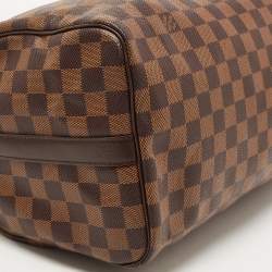Pre Owned Louis Vuitton Damier Ebene Canvas Speedy Bandouliere 30 Bag