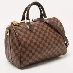 Pre Owned Louis Vuitton Damier Ebene Canvas Speedy Bandouliere 30 Bag