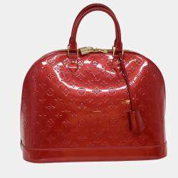 Louis Vuitton Griotte Monogram Vernis Leather Alma BB Bag Louis