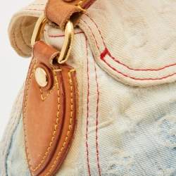 مملوكة مسبقًا Louis Vuitton Blue Monogram Denim and Leather Limited Edition Sunshine Bag