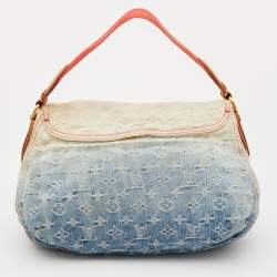 مملوكة مسبقًا Louis Vuitton Blue Monogram Denim and Leather Limited Edition Sunshine Bag