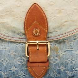 مملوكة مسبقًا Louis Vuitton Blue Monogram Denim and Leather Limited Edition Sunshine Bag