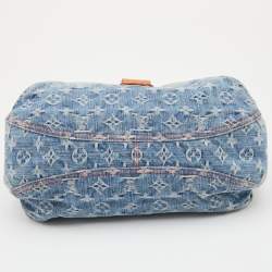 مملوكة مسبقًا Louis Vuitton Blue Monogram Denim and Leather Limited Edition Sunshine Bag