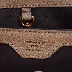 Pre Owned Louis Vuitton Galet Taurillon Leather Capucines BB Bag