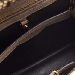 Pre Owned Louis Vuitton Galet Taurillon Leather Capucines BB Bag