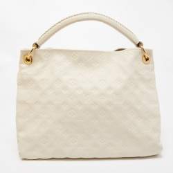 Pre Owned Louis Vuitton Neige Monogram Empreinte Leather Artsy MM Bag