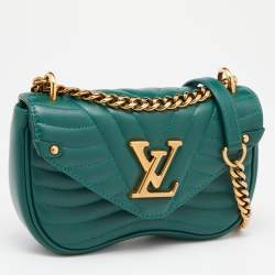 Louis Vuitton Green Leather New Wave Chain PM Bag