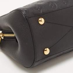 Pre Owned Louis Vuitton Black Monogram Empreinte Leather Montaigne BB Bag