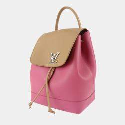 Leather backpack Louis Vuitton Pink in Leather - 31232725
