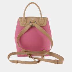 Louis Vuitton Pink Leather Lockme Backpack