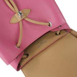 Louis Vuitton Pink Leather Lockme Backpack
