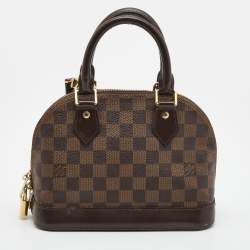 Pre Owned Louis Vuitton Damier Ebene Canvas Alma BB Bag