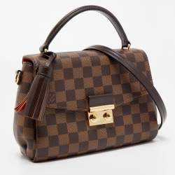 Pre Owned Louis Vuitton Damier Ebene Canvas Croisette Bag
