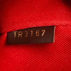 Pre Owned Louis Vuitton Damier Ebene Canvas Croisette Bag