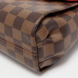Pre Owned Louis Vuitton Damier Ebene Canvas Croisette Bag