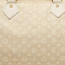 Louis Vuitton Dune Monogram Mini Lin Canvas Speedy 30 Bag