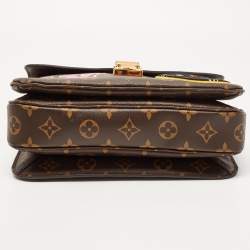 Pre Owned Louis Vuitton Monogram Canvas Patches Pochette Metis Bag