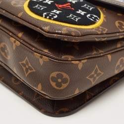 Pre Owned Louis Vuitton Monogram Canvas Patches Pochette Metis Bag