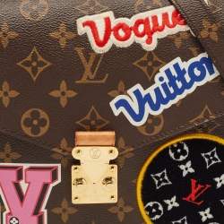 Pre Owned Louis Vuitton Monogram Canvas Patches Pochette Metis Bag
