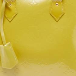 Pre Owned Louis Vuitton Vert Impression Monogram Vernis Alma PM Bag