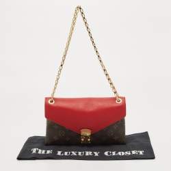Pre Owned Louis Vuitton Cherry Monogram Canvas Pallas Chain Bag