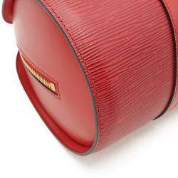 Pre Owned Louis Vuitton Red Epi Leather Soufflot Satchel