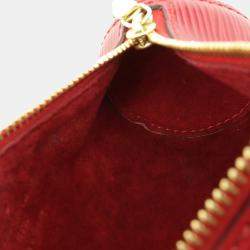 Pre Owned Louis Vuitton Red Epi Leather Soufflot Satchel