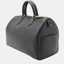 Pre Owned Louis Vuitton Black Epi Leather Speedy 30 Top Handle Bag