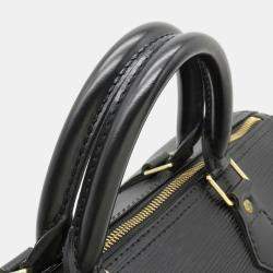 Pre Owned Louis Vuitton Black Epi Leather Speedy 30 Top Handle Bag
