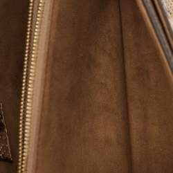Pre Owned Louis Vuitton Monogram Canvas and Python Victoire Bag