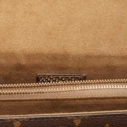 Pre Owned Louis Vuitton Monogram Canvas and Python Victoire Bag