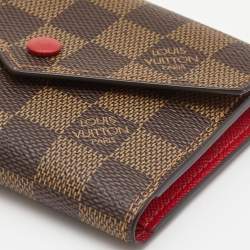 Louis Vuitton Red Monogram Canvas Victorine Wallet 