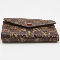 Louis Vuitton Red Monogram Canvas Victorine Wallet 