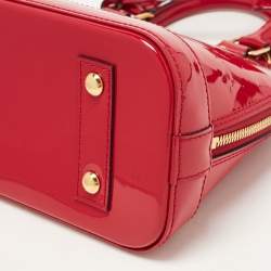 Pre Owned Louis Vuitton Indian Rose Monogram Vernis Alma BB Bag