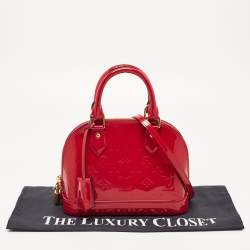 Pre Owned Louis Vuitton Indian Rose Monogram Vernis Alma BB Bag