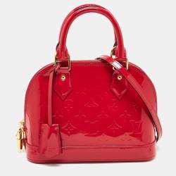 Pre Owned Louis Vuitton Indian Rose Monogram Vernis Alma BB Bag