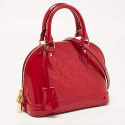 Pre Owned Louis Vuitton Indian Rose Monogram Vernis Alma BB Bag