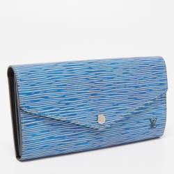 مملوكة مسبقًا Louis Vuitton Denim Epi Leather Sarah Wallet