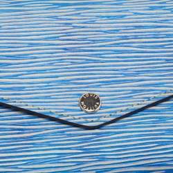 مملوكة مسبقًا Louis Vuitton Denim Epi Leather Sarah Wallet