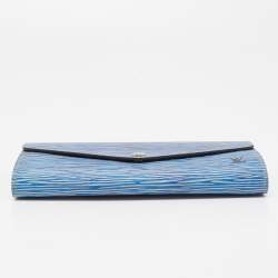 مملوكة مسبقًا Louis Vuitton Denim Epi Leather Sarah Wallet