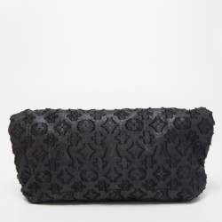 Pre Owned Louis Vuitton Black Lurex Limited Edition Altair Clutch